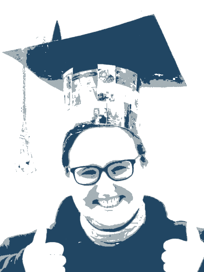 Linda Schlegel mit Doktorhut